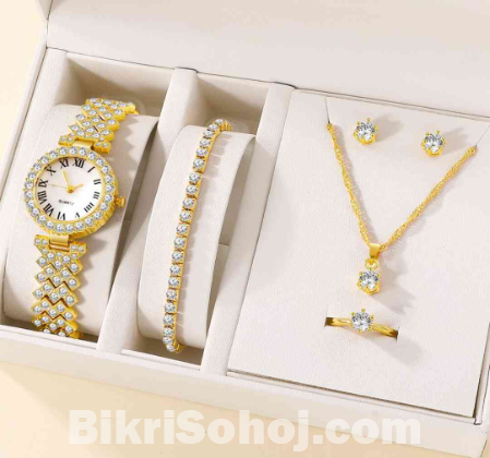 Woman watch 6 pcs set